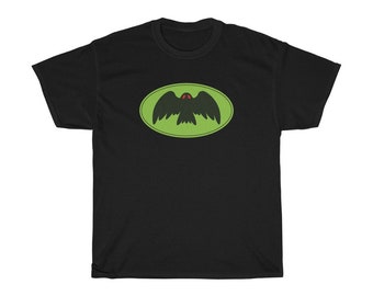 Mothman Signal Cryptid Hero Unisex Cotton Tee - Monster Horror Graphic Superhero T-Shirt