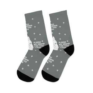 Please No Drama for This Llama Pixel Art DTG Socks - Etsy