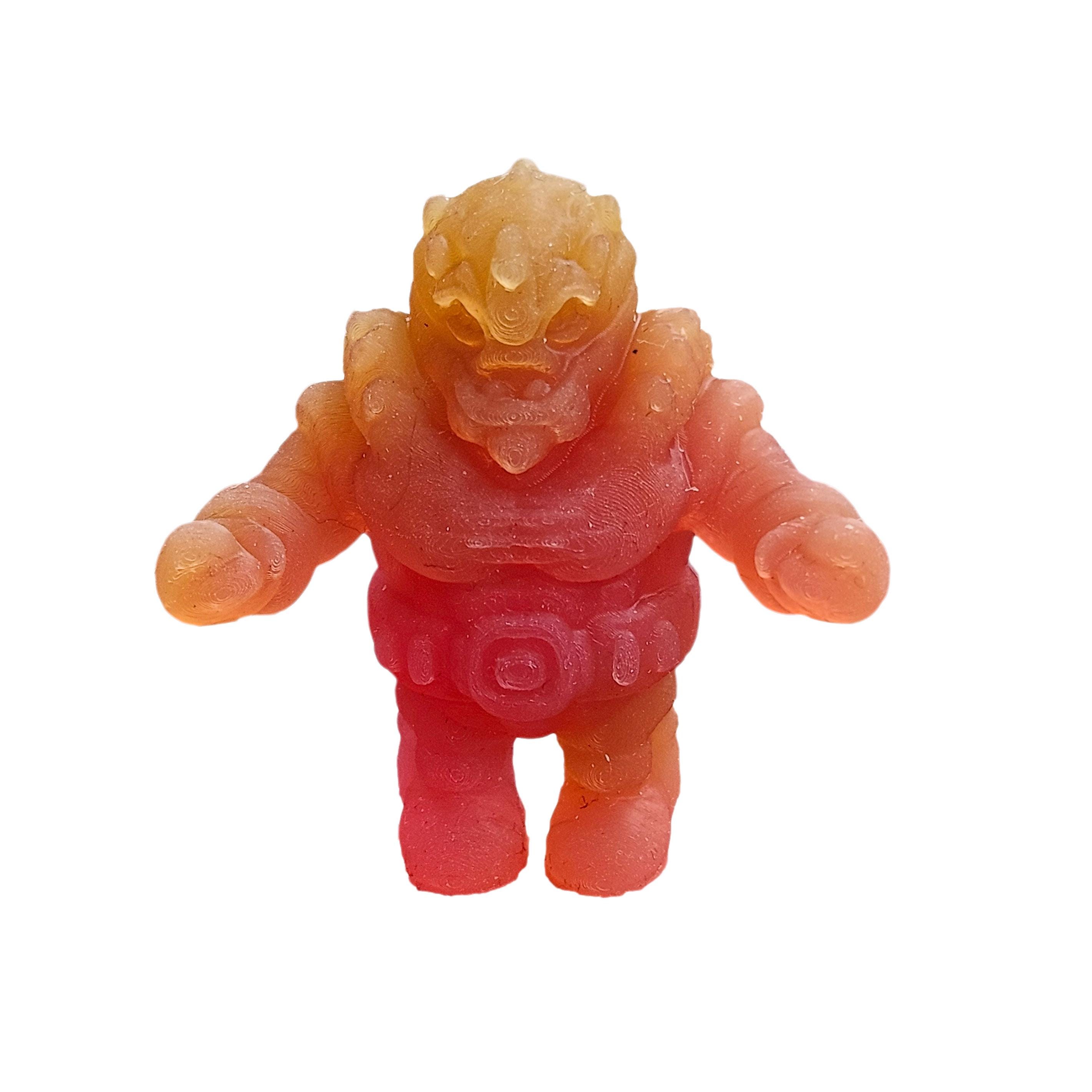 Galactic Warrior Handmade Alien Squishy Toys – Orange Red Vaporwave ...