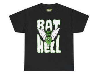 Bat Out of Hell Unisex Halloween Graphic Tee - Spooky Cotton Shirt for Monster Lovers