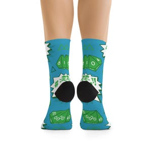 D20 Fumble Dice Socks Recycled Poly Socks | RPG DND Tabletop Gaming image 2