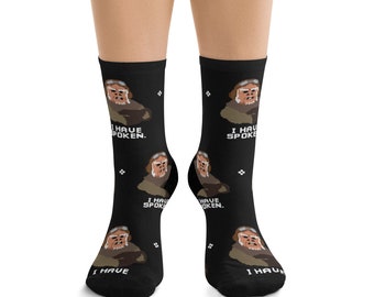 Kuiil I Have Spoken Pixel Fan Art DTG Socks