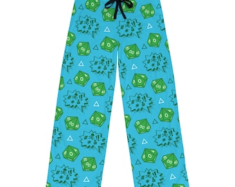 Dungeons and Dragons Pajama Pants: RPG Dice Gamer Sleepwear