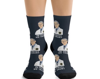 In Fauci We Trust Socks – Novelty Pixel Fan Art Socks