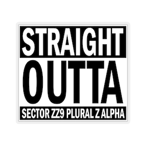 Hitchhikers Guide - Planet Earth - Scifi Movies - Kiss-Cut Stickers - Decal - Straight Outta - Funny Sticker