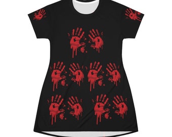 bloody t shirt dress