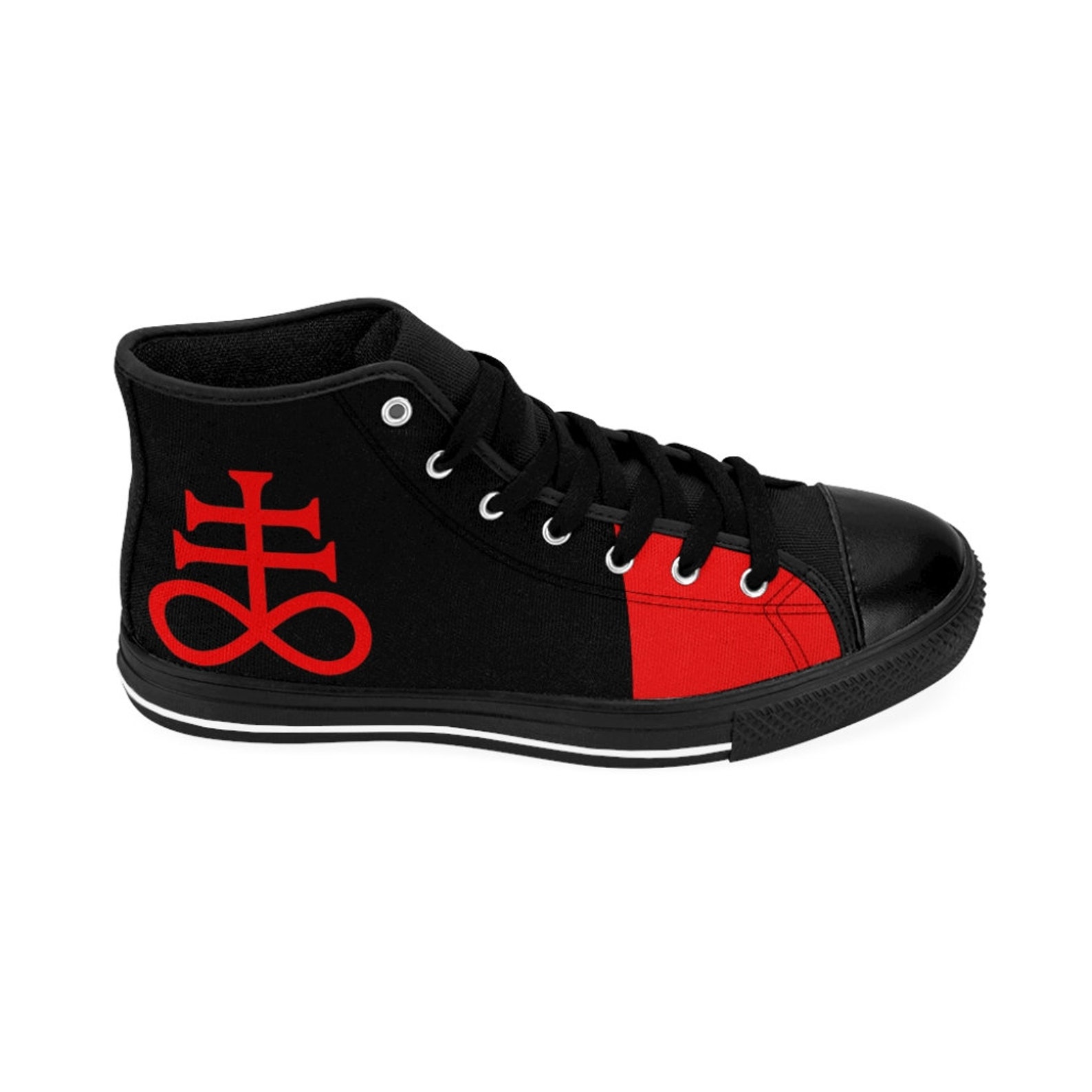 Witch Symbol Gothic Men's Slip On Sneakers