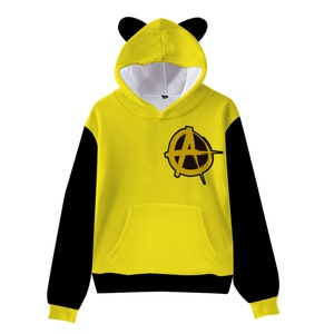 Libertarian Cat Ear Crop Tops Long Sleeve Hoodies Sweatshirts, don&#39;t tread on me children hoodies,