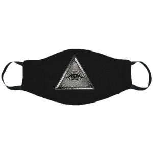 eye of providence mystic face mask ,gothic occult face mask,mystic face mask,grunge face mask,punk face mask,dust protection,made in USA