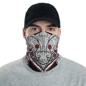 gas mask cyber face mask ,Neck Gaiter, cyberpunk face covering,cosplay face cover, adult face masks,grunge washable reusable face mask