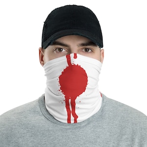 plague Bloody face mask,punk face covering,goth witchy covering face , grunge washable reusable  face shield,goth vampire neck mask,