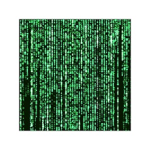 Matrix Square Vinyl Stickers , punk skater stickers, geek binary code laptop sticker, cyberpunk stickers, steampunk sticker, movie sticker