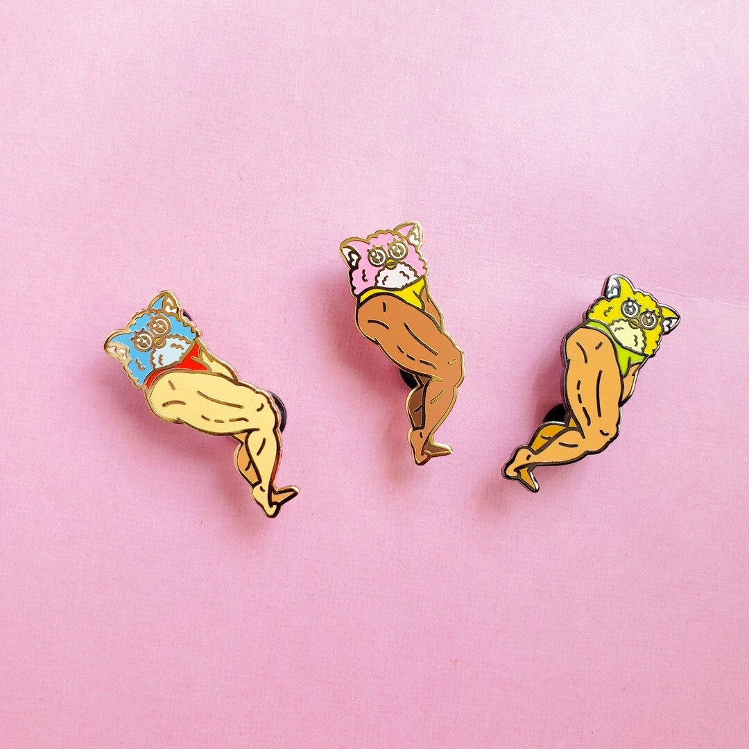 Buff Legs Furby Enamel Pin - Etsy