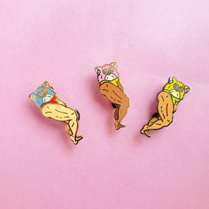 Buff Legs Furby Enamel Pin