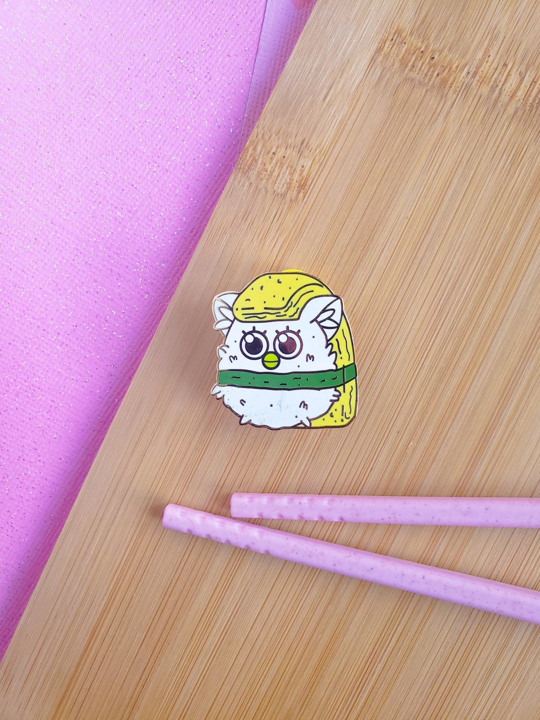 Tamago Nigiri Enamel Pin Etsy