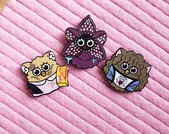 Stranger Furry friends Enamel Pins