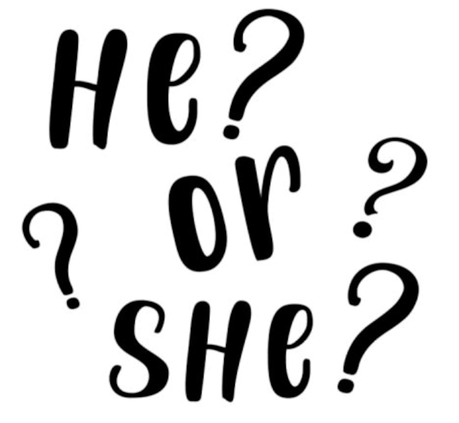He or She SVG - Etsy