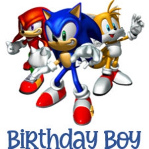 Sonic Birthday Boy PNG (Mama, Oma, Papa, Opa, Bruder, Schwester, Tante, Onkel)