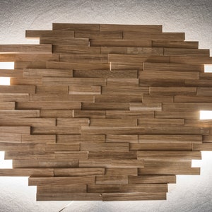 Wooden wall lamp / wall lamp / wall lamp / indirect lighting / indirect lighting / wood / wood / oak / oak / LED / design image 5