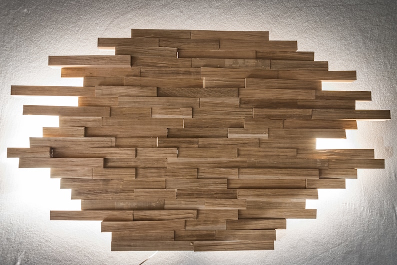 Wooden wall lamp / wall lamp / wall lamp / indirect lighting / indirect lighting / wood / wood / oak / oak / LED / design image 5