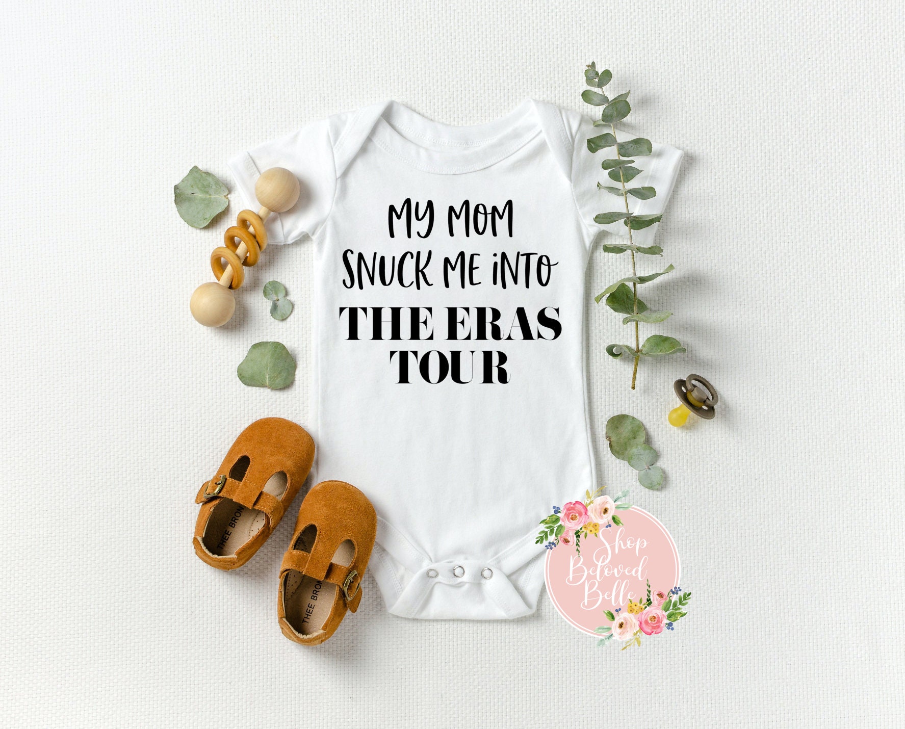 My Mom Snuck Me Into The Eras Tour baby onesie sold by Lebanon SKU