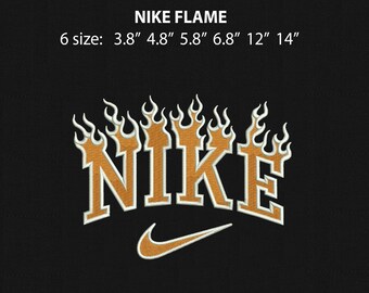 flaming nike logo