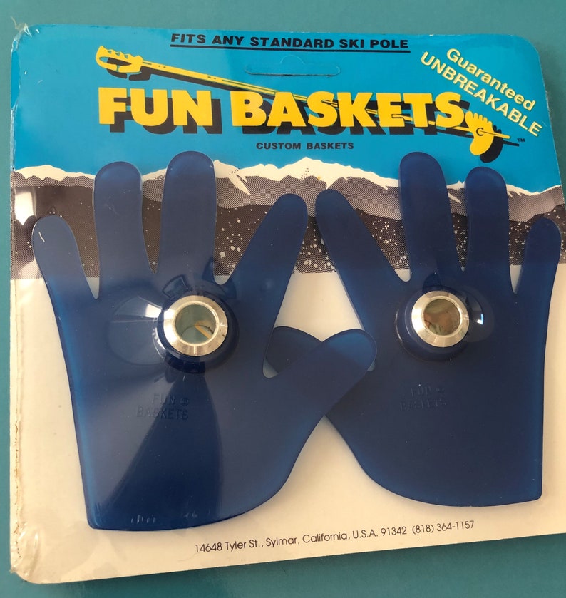 Custom Ski Baskets for Your Ski Poles HANDS fun Baskets Etsy