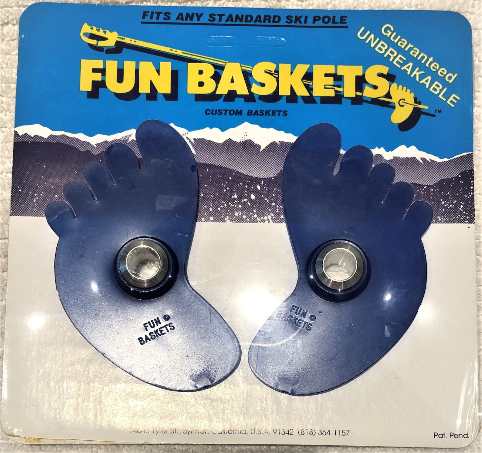 Custom Ski Baskets for Your Ski Poles FEET fun Baskets Etsy UK