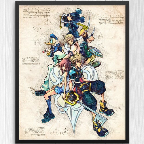 Kingdom Hearts Poster Kingdom Hearts Print N.01 - Etsy