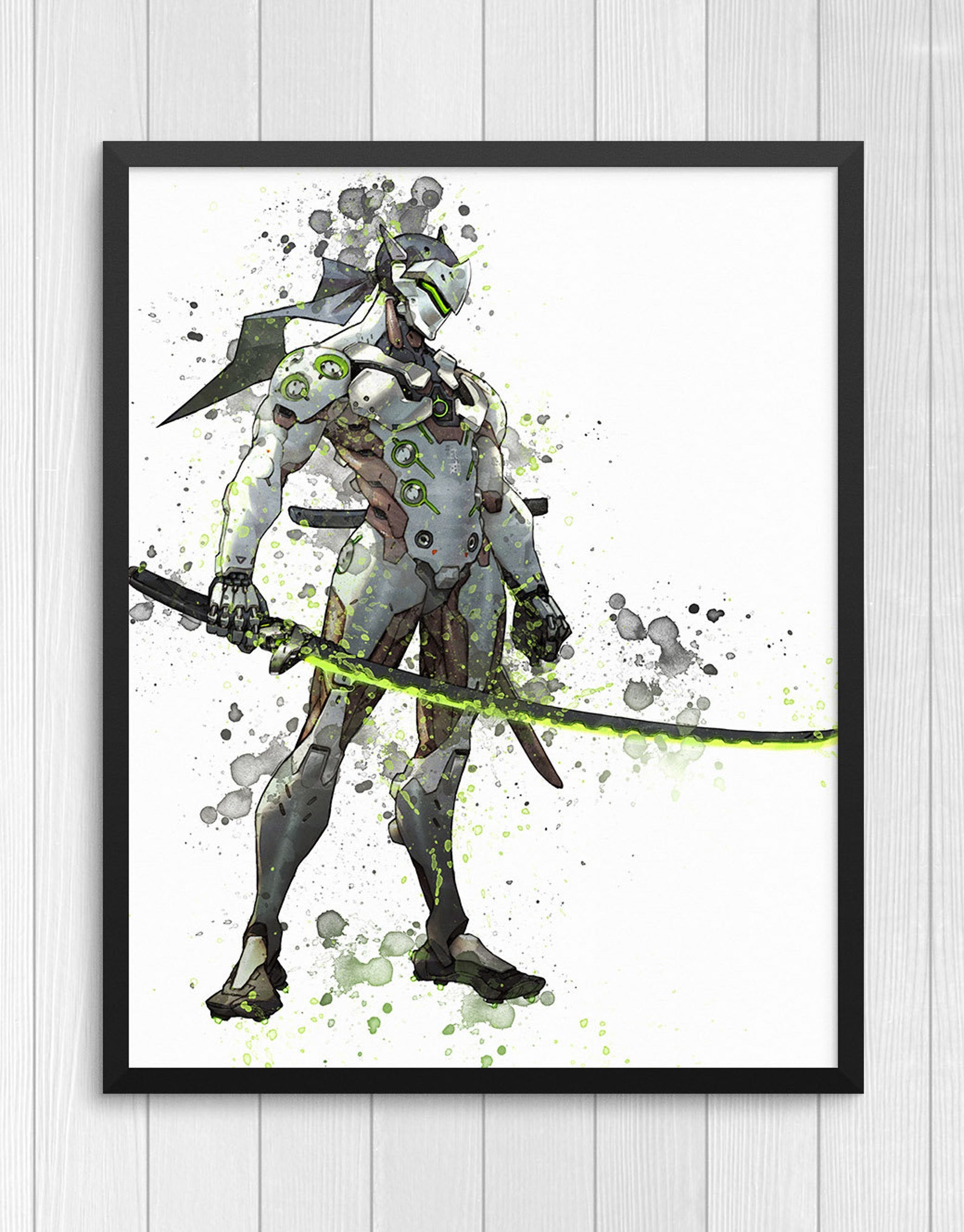 Overwatch Poster Genji Poster Overwatch Print Genji Print | Etsy
