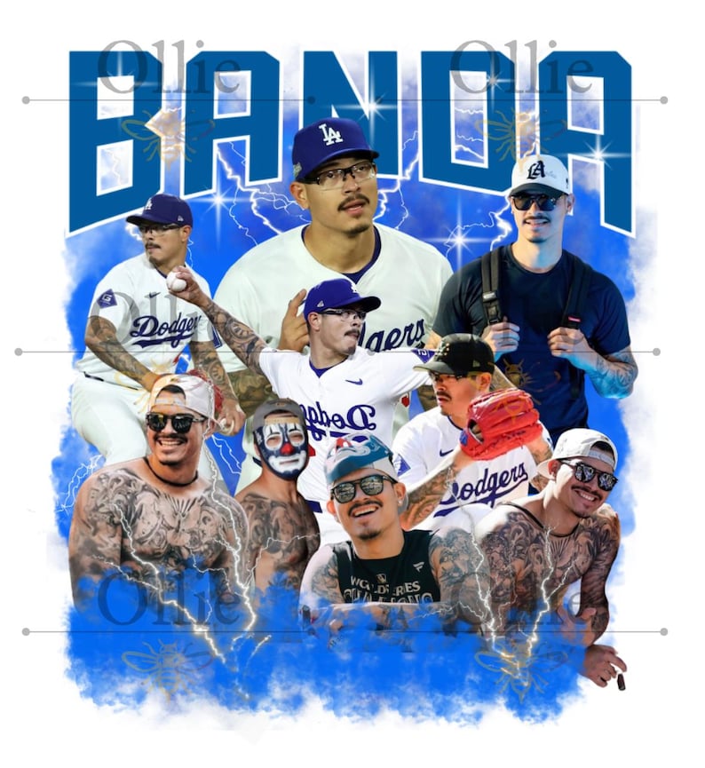 Dodgers Anthony Banda PNG File Etsy