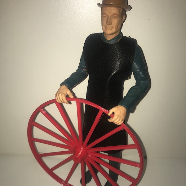 Front Wagon Wheel for Best of the West Covered Wagon 3D printed replacement part