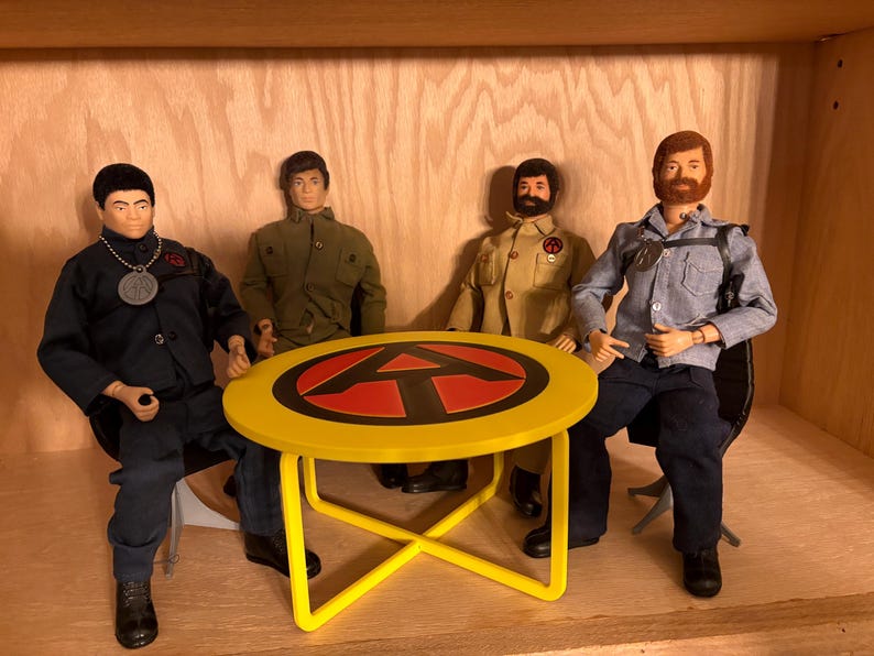 Adventure Team Round Table for 12" Action Figures - Etsy