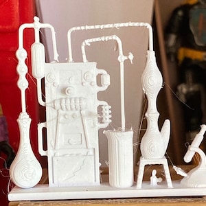 Science lab for 3-3/4”-4” action figures 1:18 Scale