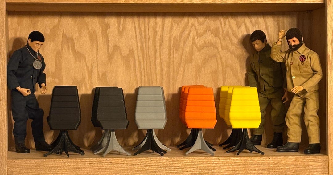 Post-modern Adventure Team Chair for 12" Action Figures 1:6 Scale - Etsy