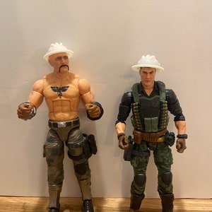 Custom Made Construction Helmut for 6” Classified Collection GI Joe