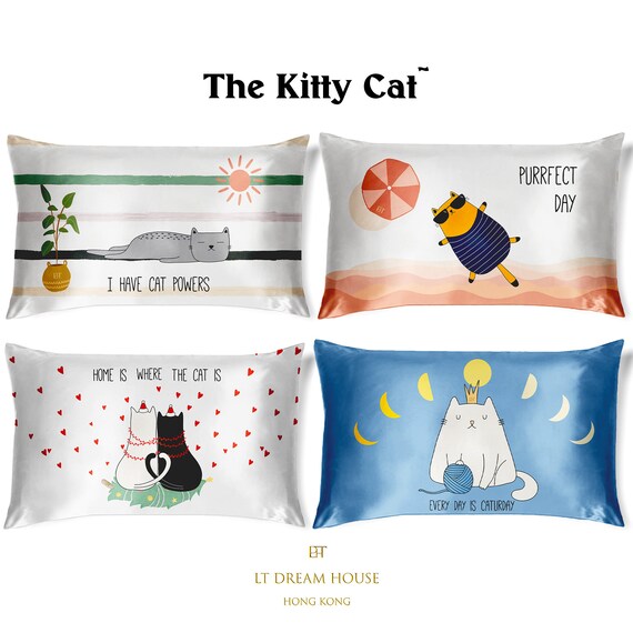 kitty pillowcase
