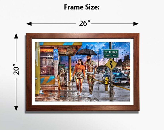 Nipsey Hussle & Lauren London Canvas Art. Ready-to-hang for