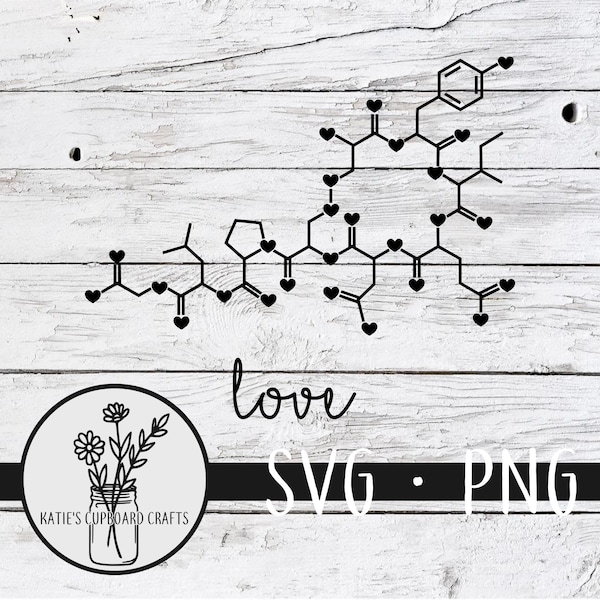 Oxytocin Molecule - SVG Cut File