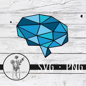 Geometric Brain - SVG Cut File