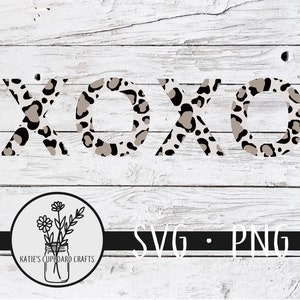 Leopard Print XOXO - SVG Cut File