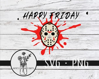 Feliz viernes; Viernes 13; Jasón; Película de terror - SVG Cut Files