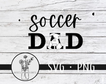 Papá del fútbol; Papá deportivo- Archivos de corte SVG