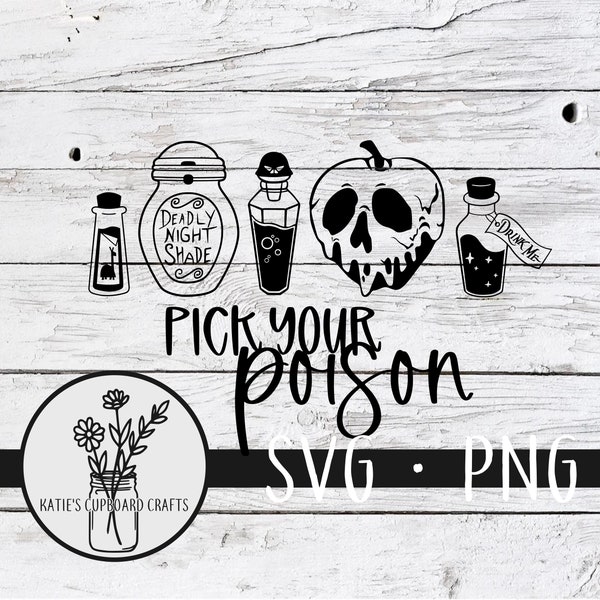 Pick Your Poison - SVG Cut File