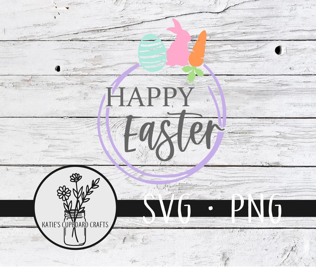 Happy Easter; Easter Eggs; Bunny - SVG Cut File - Etsy