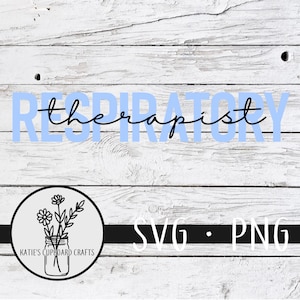 Respiratory Therapist; RT - SVG Cut Files