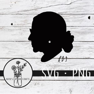 Ruth Bader Ginsburg; RBG; Signature; Initials - SVG Cut Files