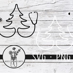 Stethoscope Christmas Tree - SVG Cut File