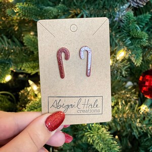 Red Candy Cane Earrings