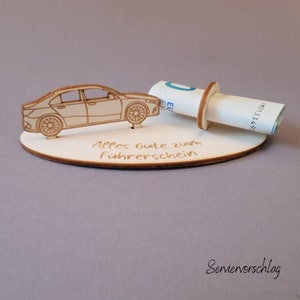 myZirbe Geschenk zum Führerschein · Tankgutschein · originelle  Geldgeschenke Geschenke zum neuen Auto · Geschenke aus Zirbenholz · Führerschein  Geschenk